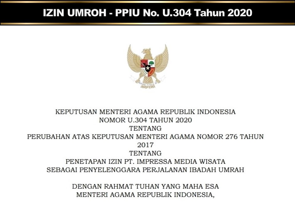 Izin Umroh